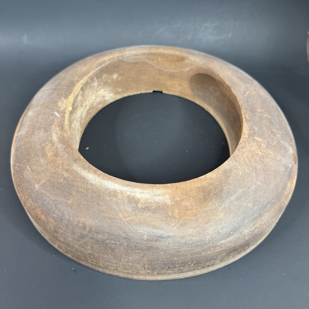 Antique Primitive Wooden Block Hat Brim Mold‎ Millinery Form 547 6 7/8 2 1/2 !